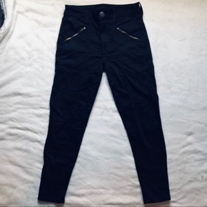 High rise moto jeggings